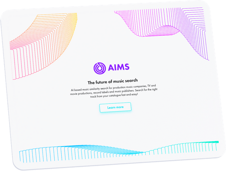 AIMS API website, UI design, 2020